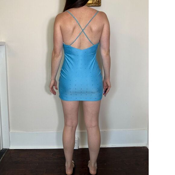 Hello Molly ad For Me Mini Dress Blue Size 6 NWT - Picture 2 of 5